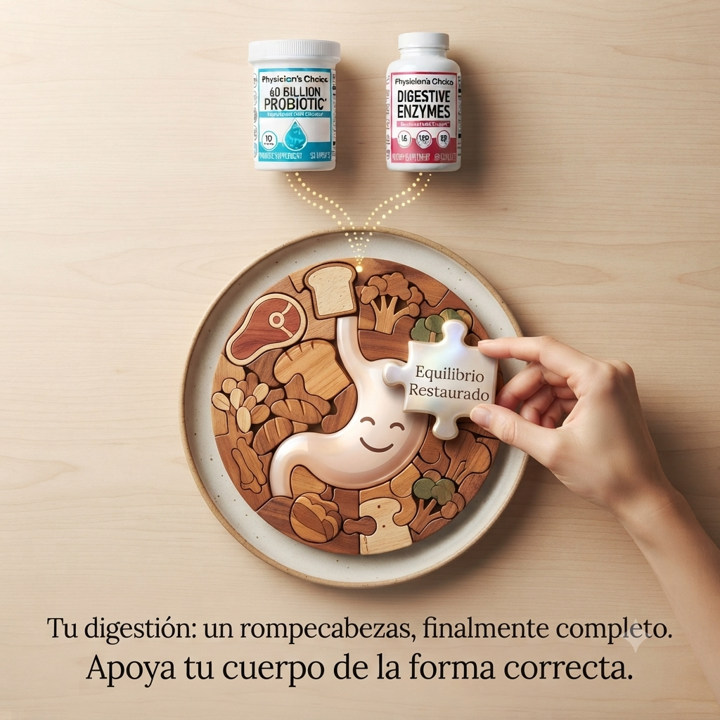 "El Dúo Definitivo para tu Bienestar: Probióticos + Enzimas."
